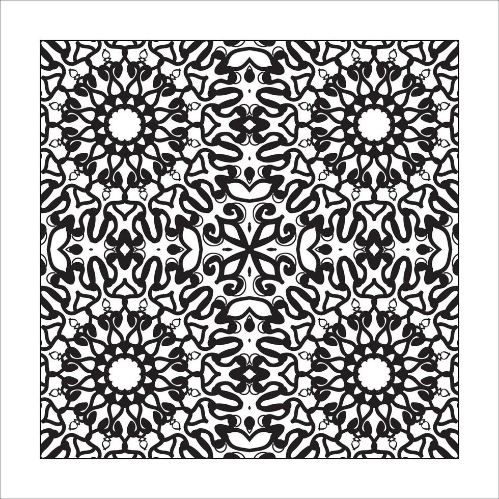 mandala naadloze patroon bloemen ornament. vector