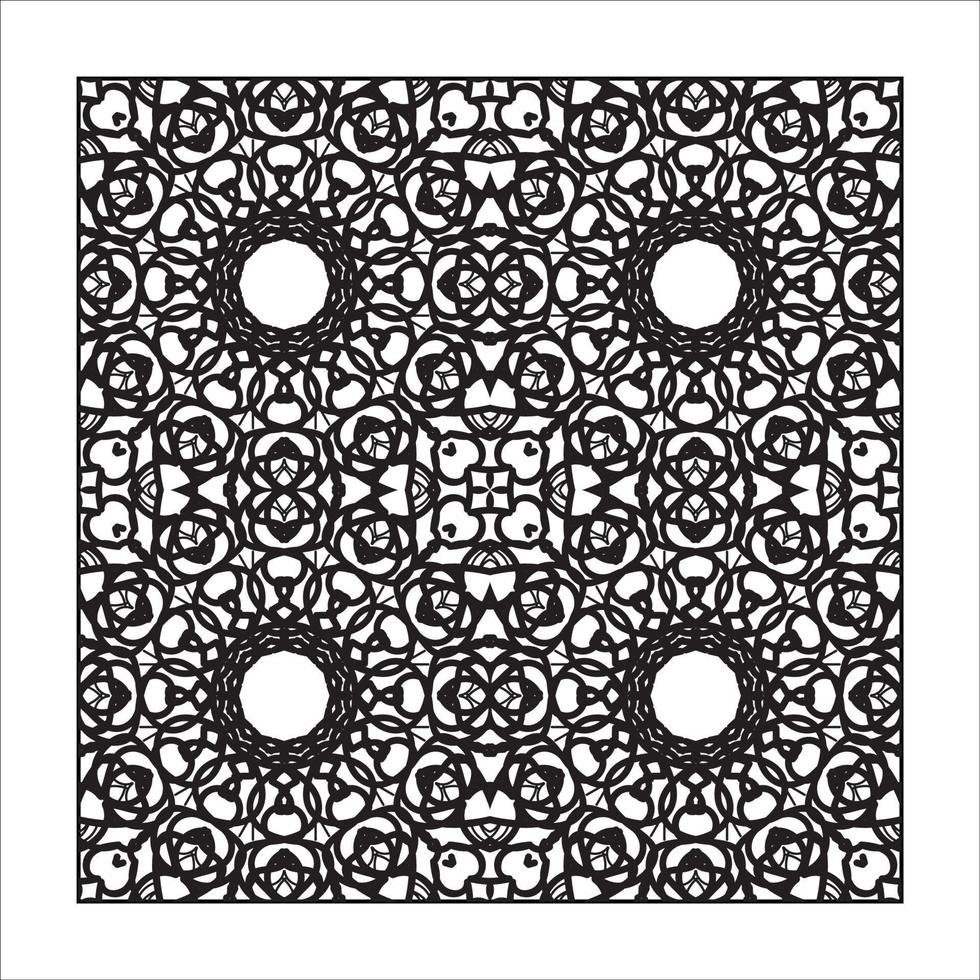 mandala naadloze patroon bloemen ornament. vector