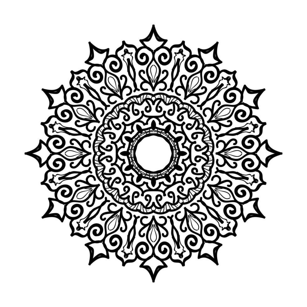 handgetekende mandala. decoratie in etnische oosterse doodle sieraad. vector