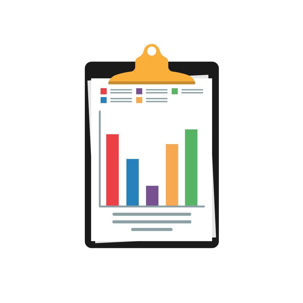 controleonderzoek vectorpictogram, financiële rapportgegevensanalyse, boekhoudkundig analyseconcept met grafieken en diagrammen. vector