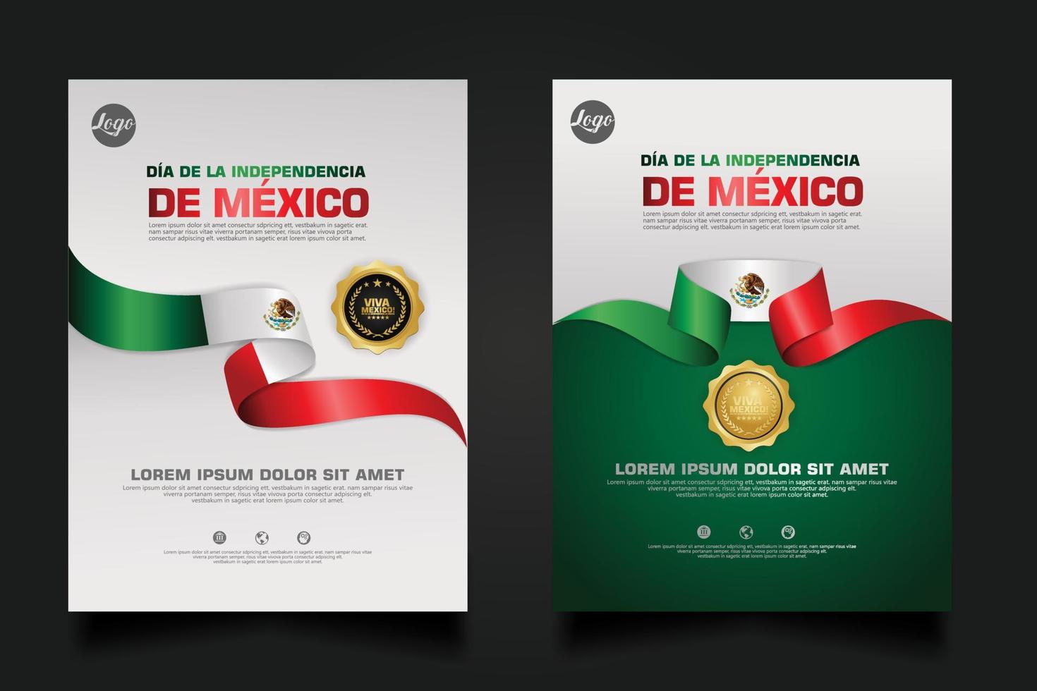 mexico gelukkige onafhankelijkheidsdag achtergrond sjabloon. vector