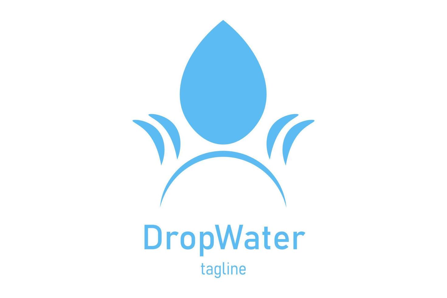 waterdruppel logo pictogram ontwerp vector