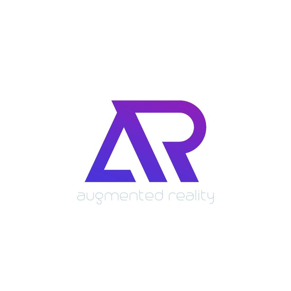 ar-logo, vectormonogramontwerp vector