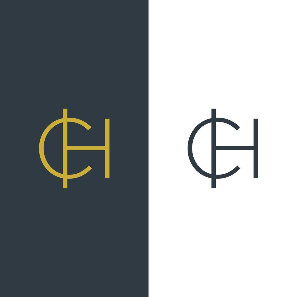 eerste letter ch logo ontwerp vector