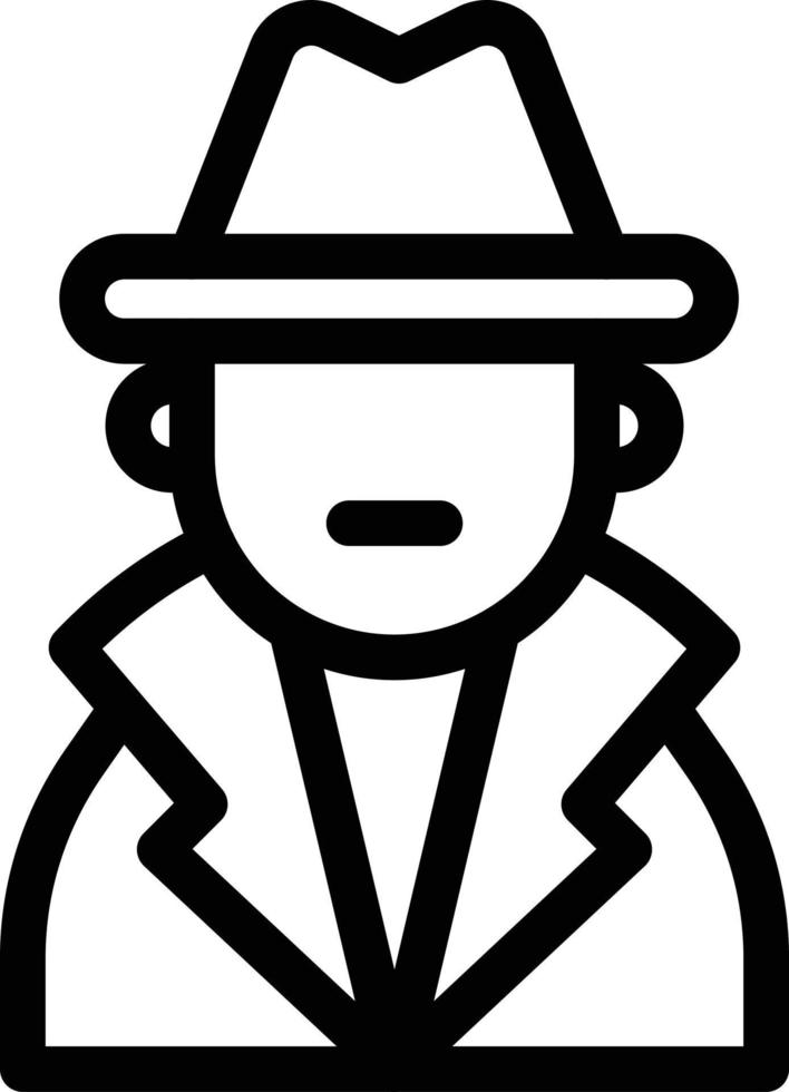 gangster vectorillustratie op een background.premium kwaliteit symbolen.vector iconen voor concept en grafisch ontwerp. vector