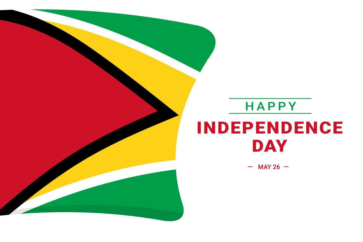 onafhankelijkheidsdag van Guyana vector