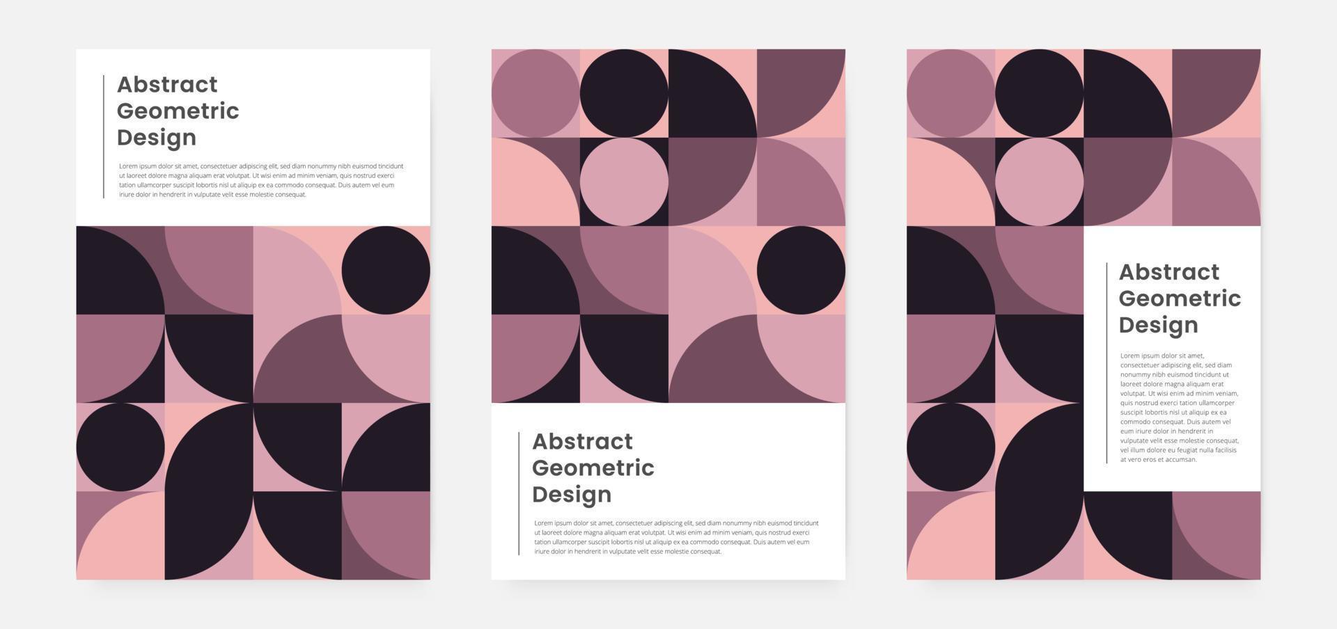 geometrische minimalistische artwork cover met vorm en figuur. abstracte patroonontwerpstijl voor omslag, webbanner, bestemmingspagina, bedrijfspresentatie, branding, verpakking, behang vector