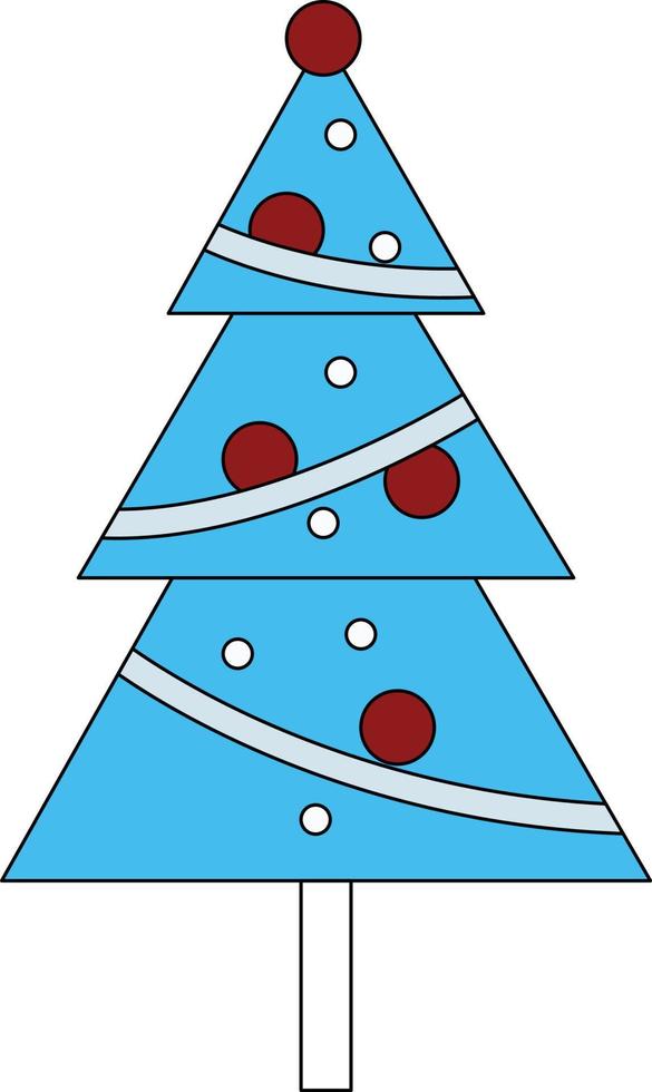 dit is de kerstboom. vector