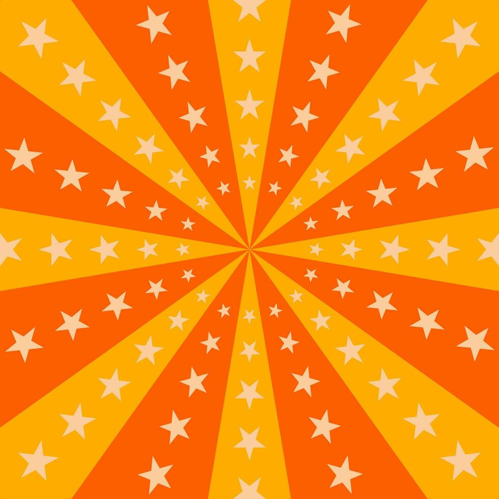oranje starburst beam naadloze achtergrond vector