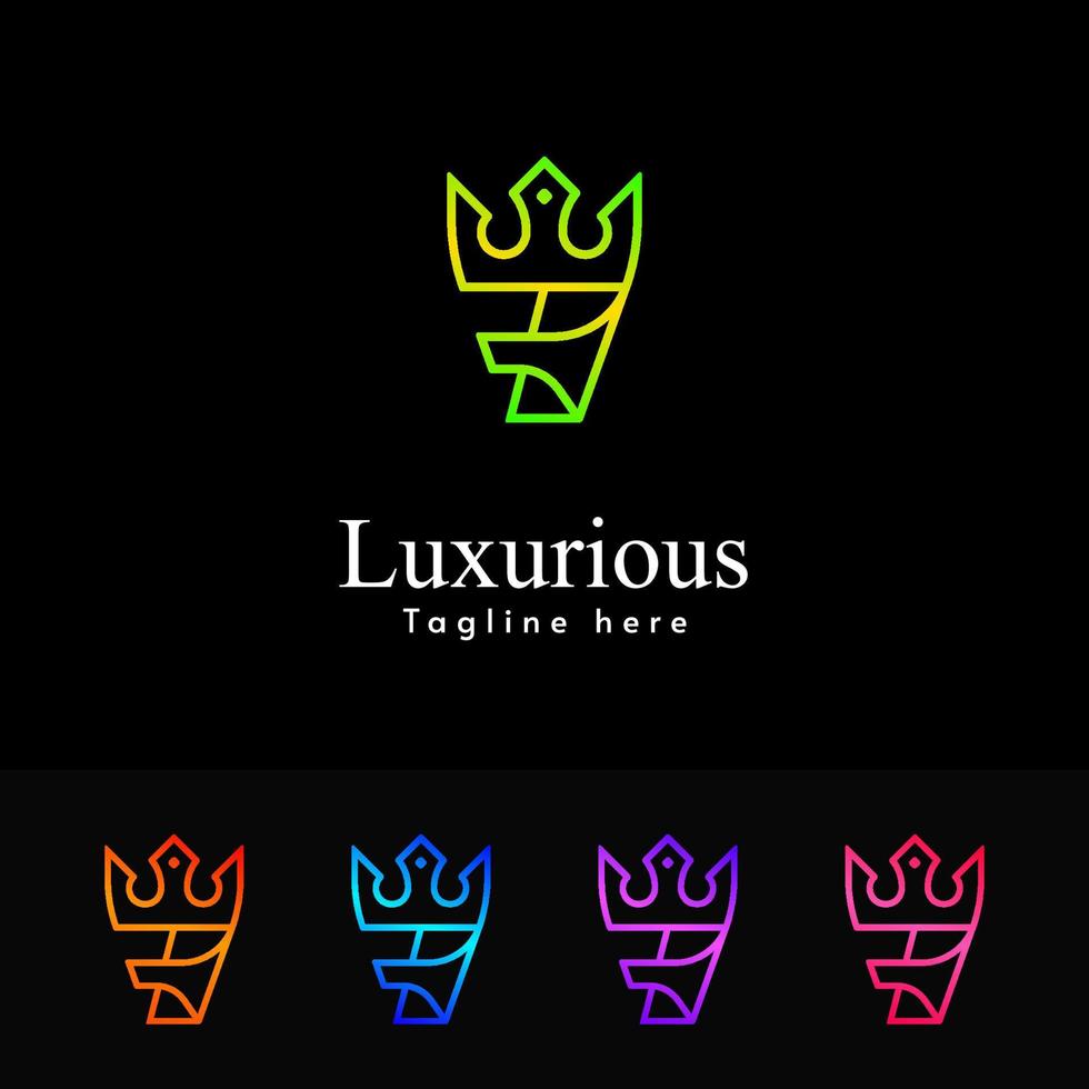luxe logo sjabloon. luxe merkidentiteit. luxe en premium logo. luxe merklogo sjabloon. modern luxe logo vector