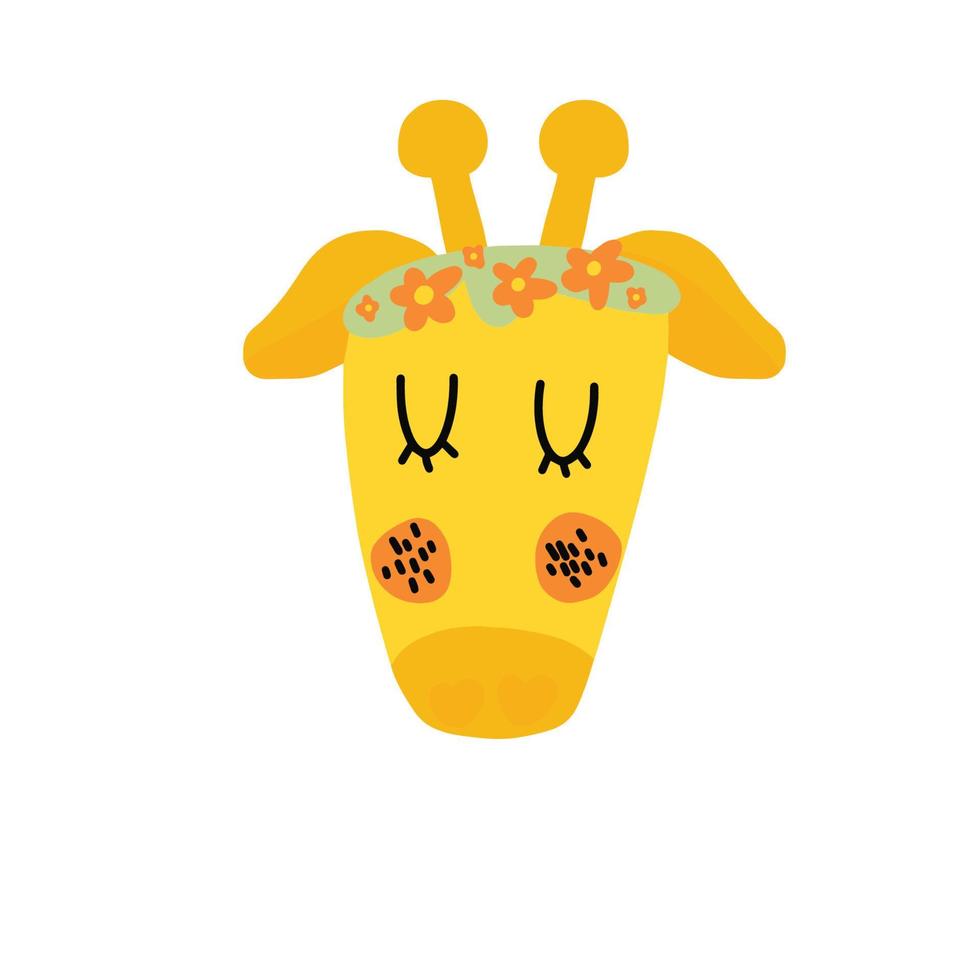 schattige giraf, vectorillustratieontwerp vector