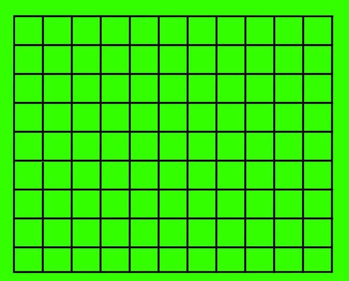 vectorlijnen die een vierkant van 99 vormen, op een groene achtergrond vector