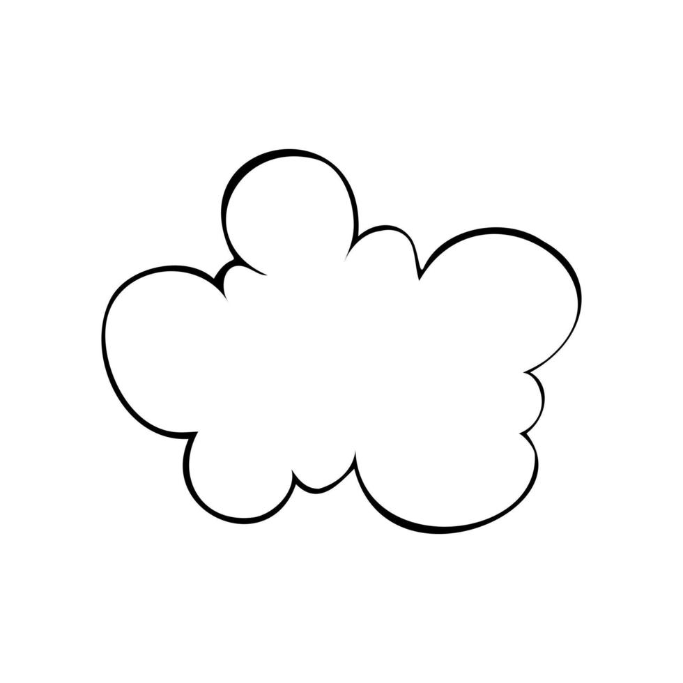 vectorillustratie van wolken. pictogrammen voor print- of webtoepassingen. eps 10 vector