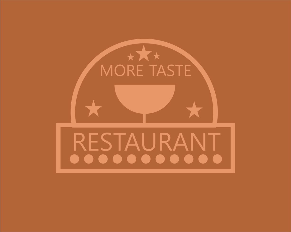 eenvoudig minimalistisch logo modern restaurant vector