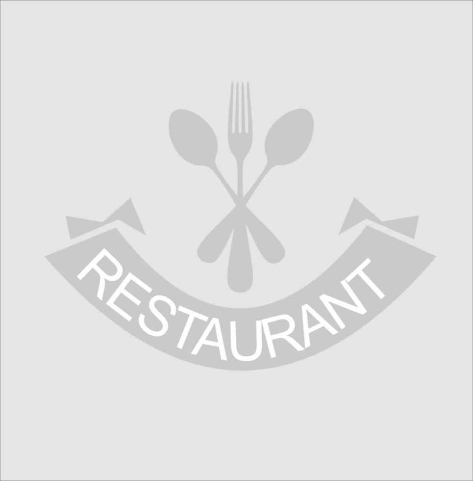 vork en lepel logo sjabloonpictogram voor restaurant vector