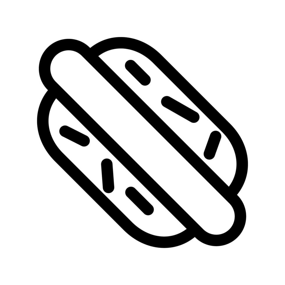 hotdog-pictogramsjabloon vector