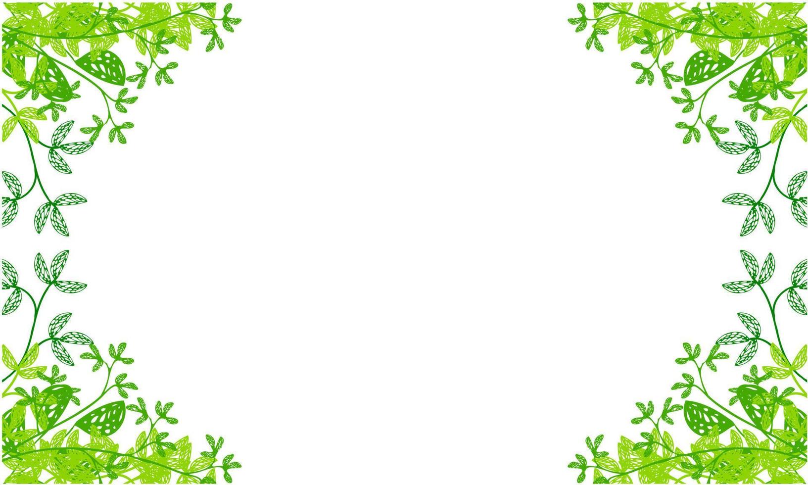 kruiden frame, bloemen frame vector