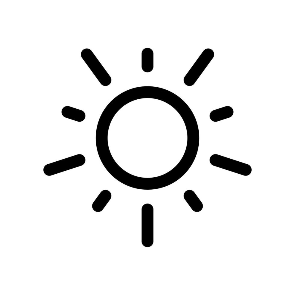 zon pictogram sjabloon vector