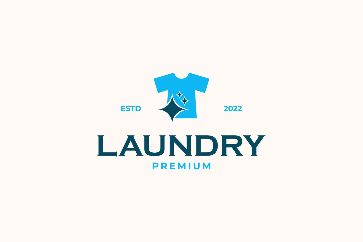 platte wasserij huis logo ontwerp vector sjabloon illustratie