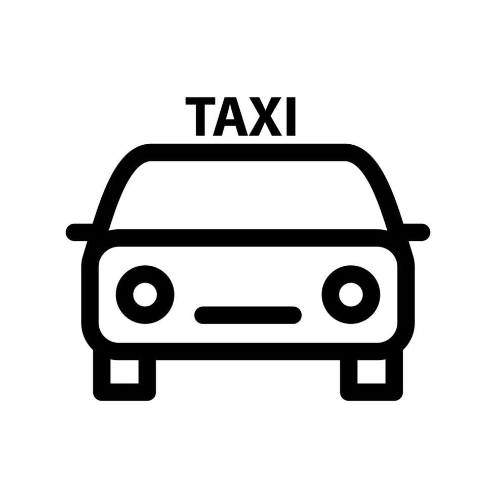 taxi pictogram sjabloon vector