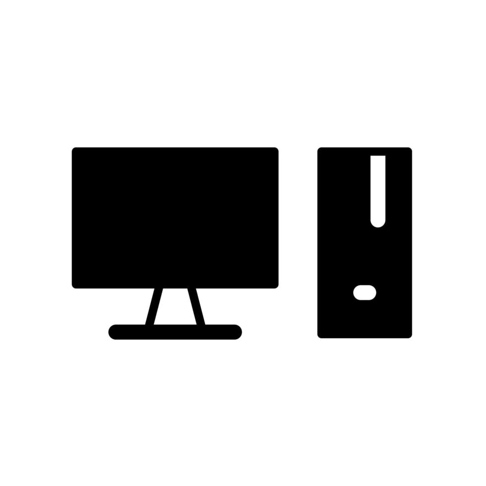 illustratie vectorafbeelding van pc-pictogram vector