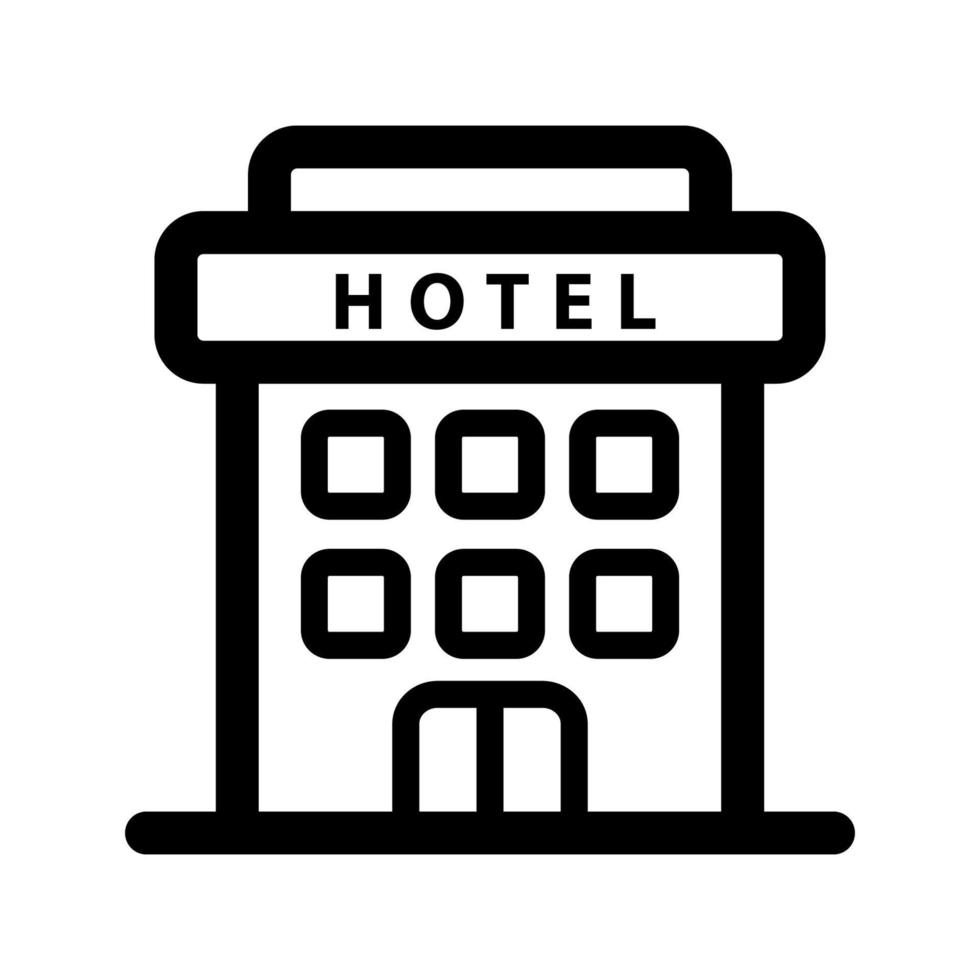 hotel icoon sjabloon vector