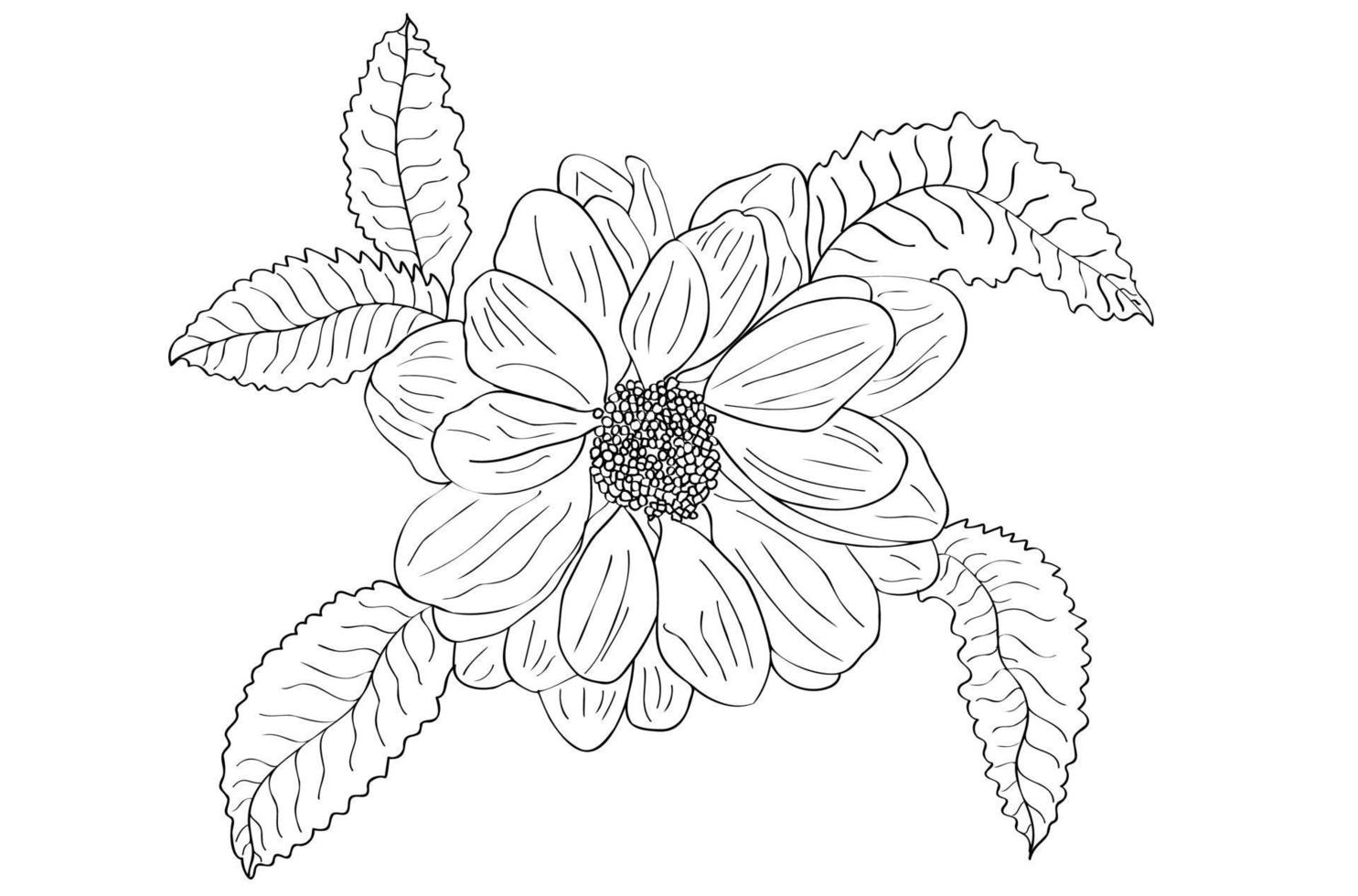 chrysantenbladeren geschilderd op een witte achtergrond, u kunt gebruiken voor ansichtkaarten, bloemenwinkelmerk, valentijn, 8 maart, voor het bedrukken van kleding vector