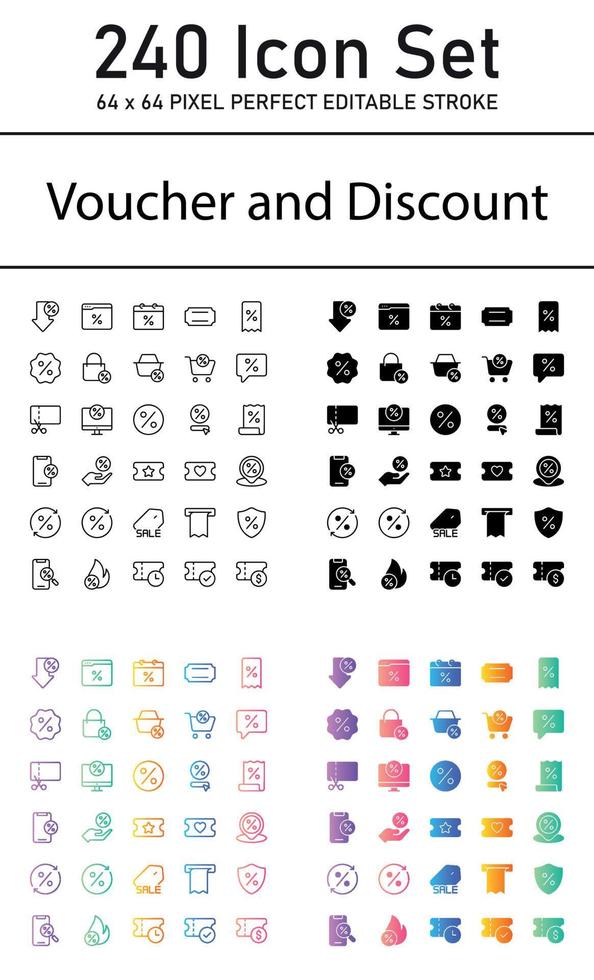 voucher en korting vector