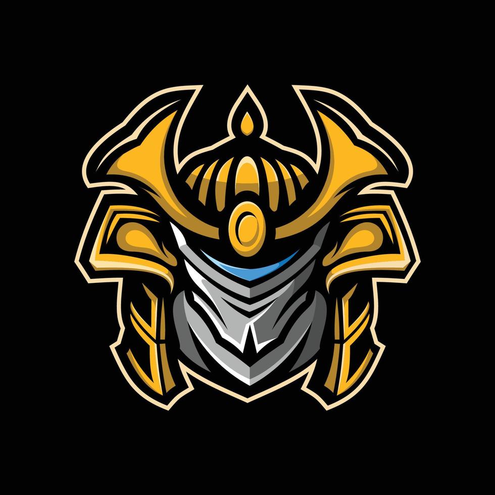 samoerai logo ontwerp vector