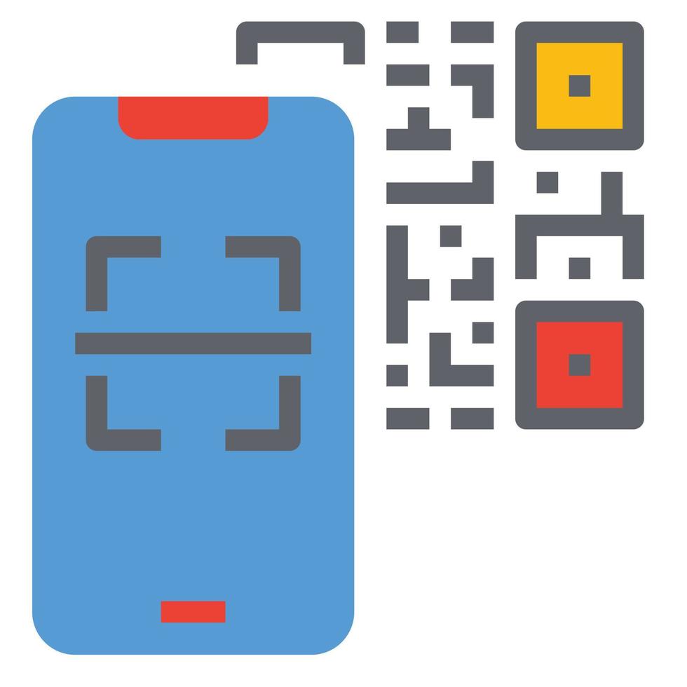 qr-code pictogram vectorillustratie. vector