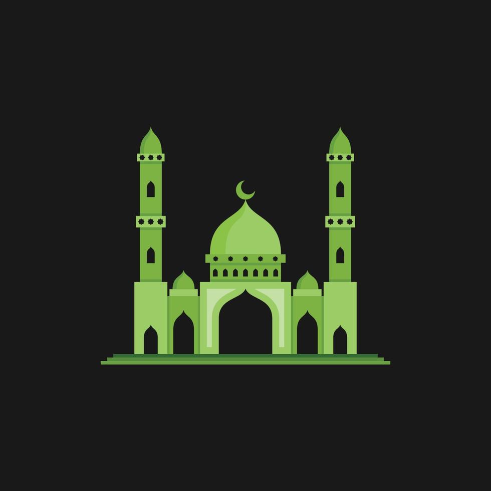 moskee icoon. moskee illustratie. moskee-logo. moskee symbool van ramadan kareem. moskee vector eenvoudig teken.