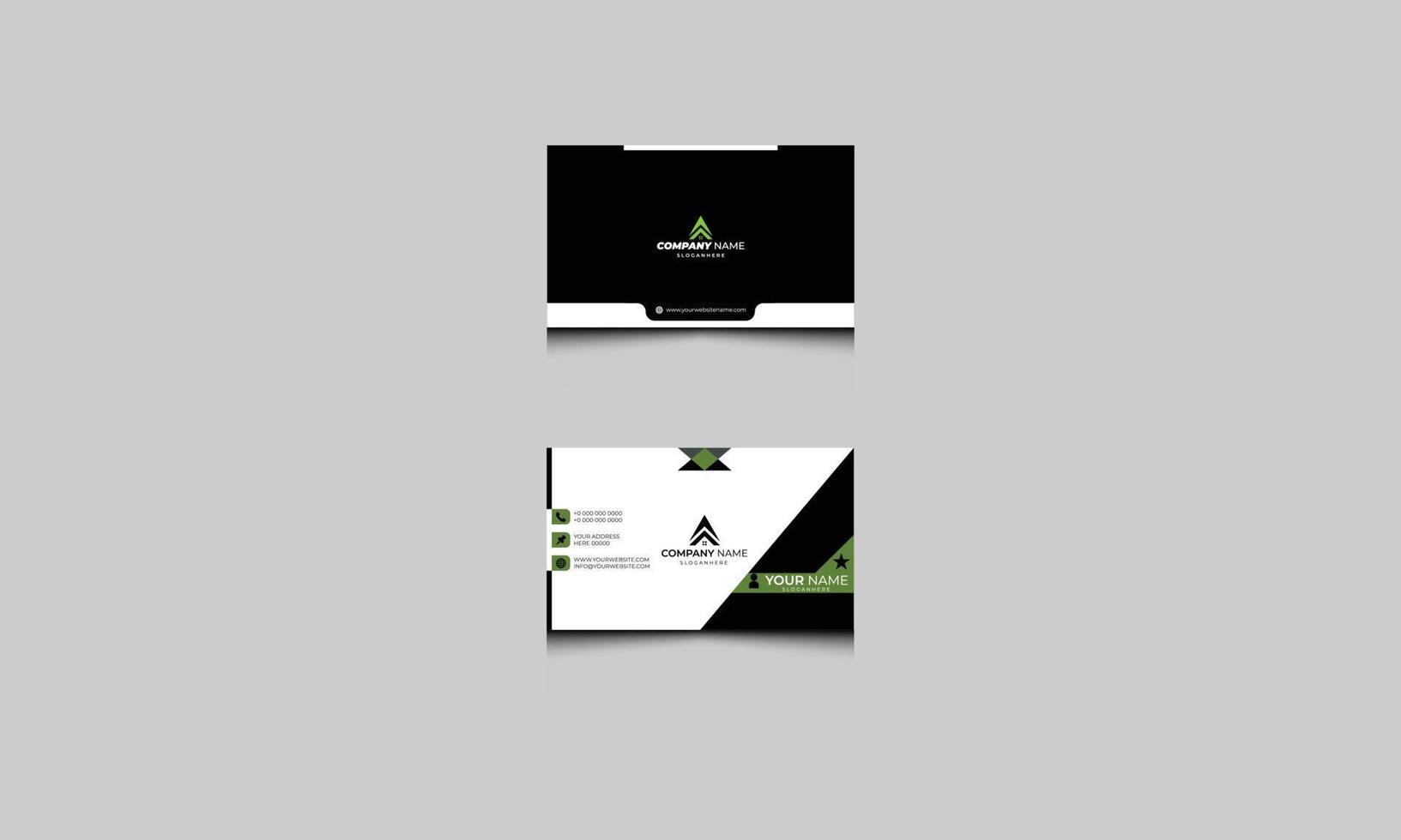 modern visitekaartje - creatieve en schone visitekaartjesjabloon voor bedrijven. vector