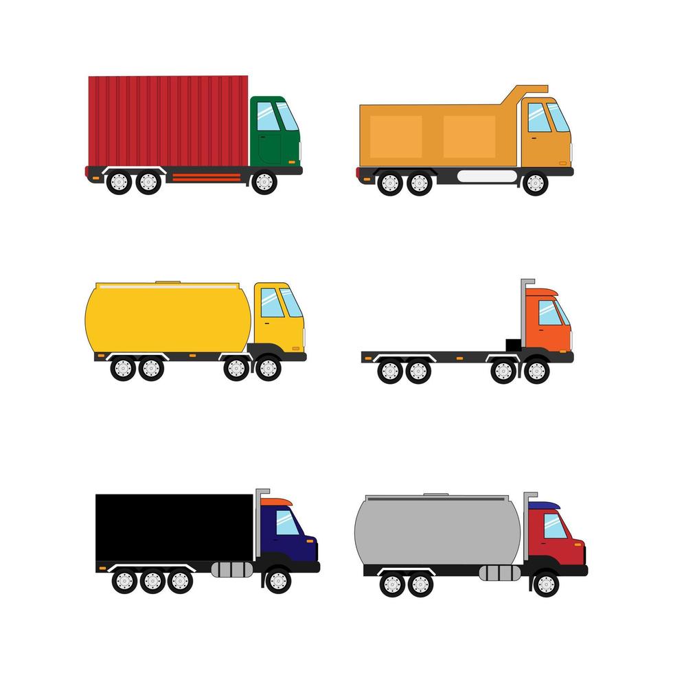 schattig vrachtwagen afbeelding ontwerp vector