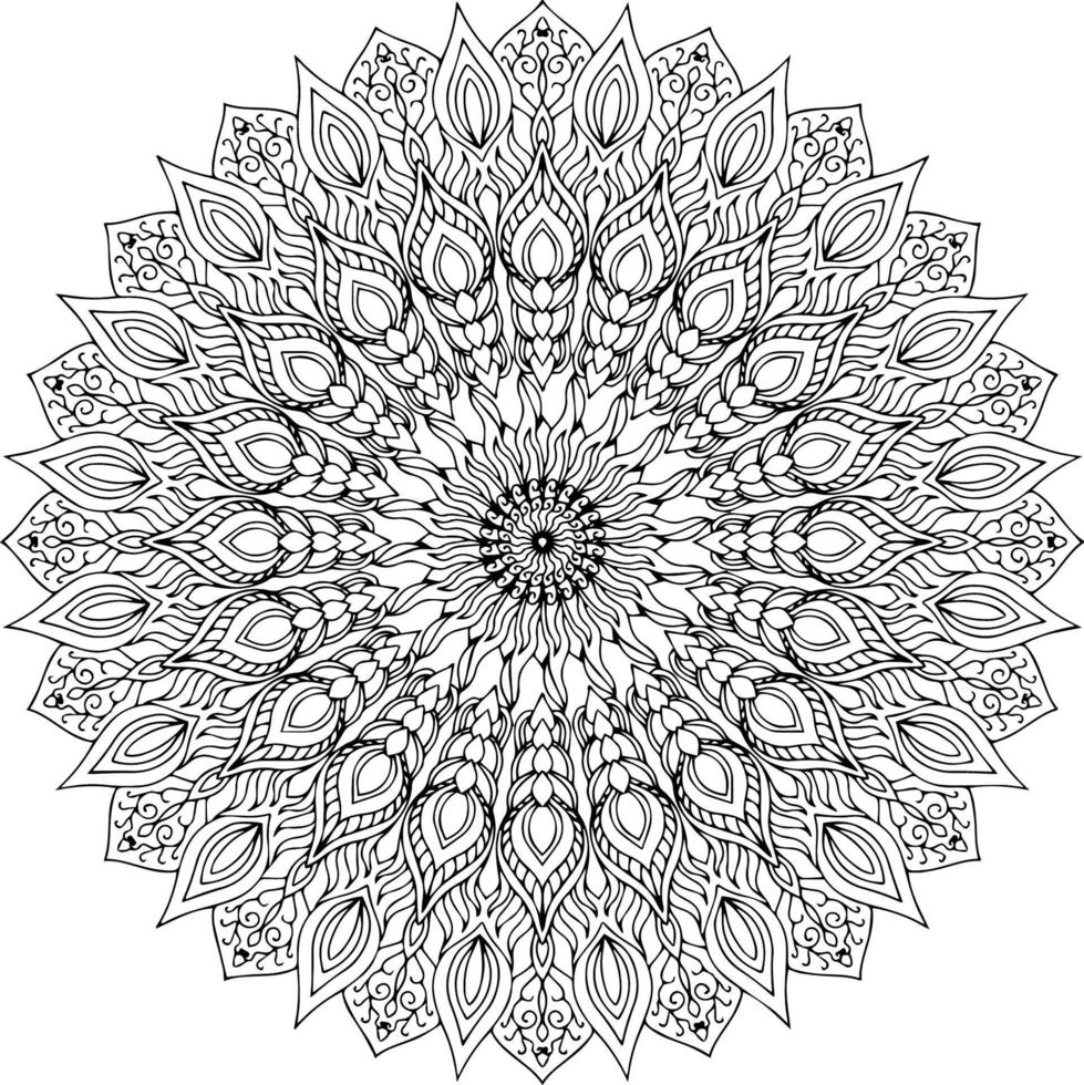 vector schoonheid mandala ontwerp