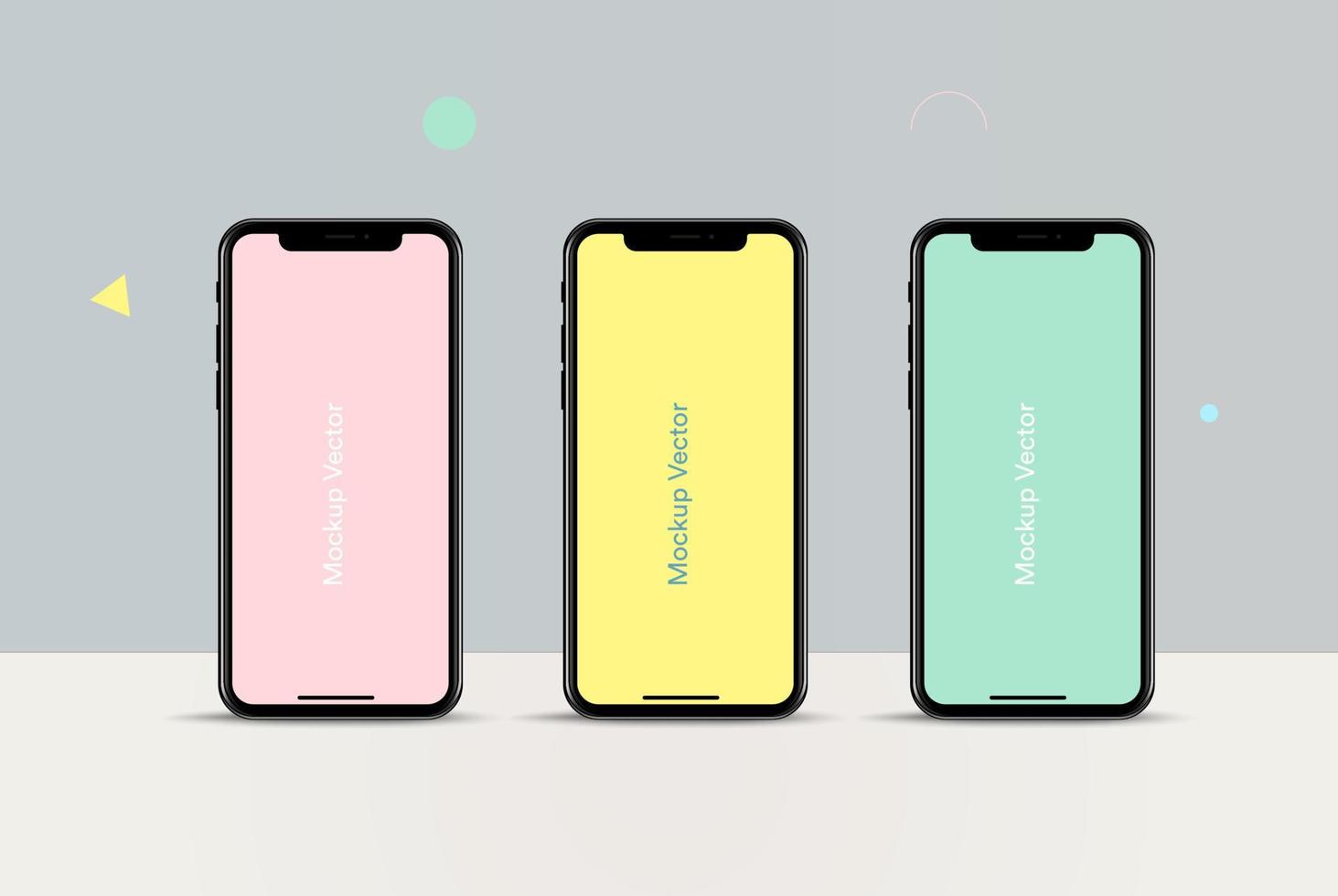 mockup smartphone vectorillustratie vector