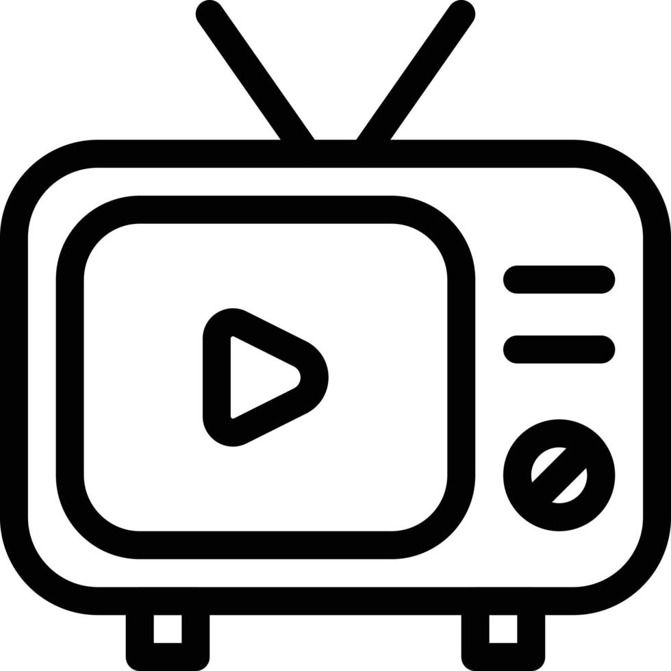 televisie video vectorillustratie op een background.premium kwaliteit symbolen.vector iconen voor concept en grafisch ontwerp. vector