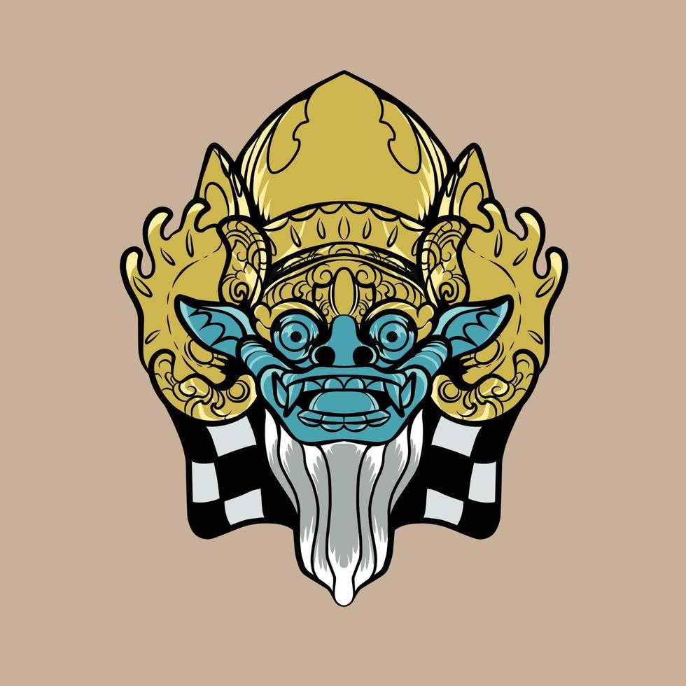 barong vectorillustratie is geschikt voor t-shirt branding, reclame en ander gebruik vector