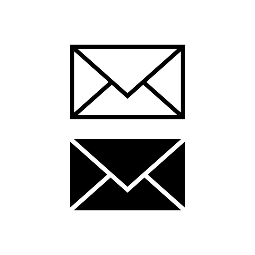 e-mail envelop icoon. vectorillustratie. vector