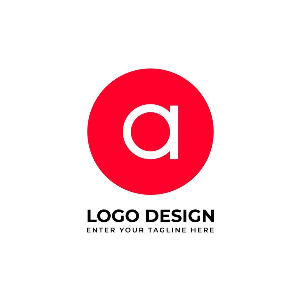 brief initiaal een logo sjabloon voor bedrijf vector