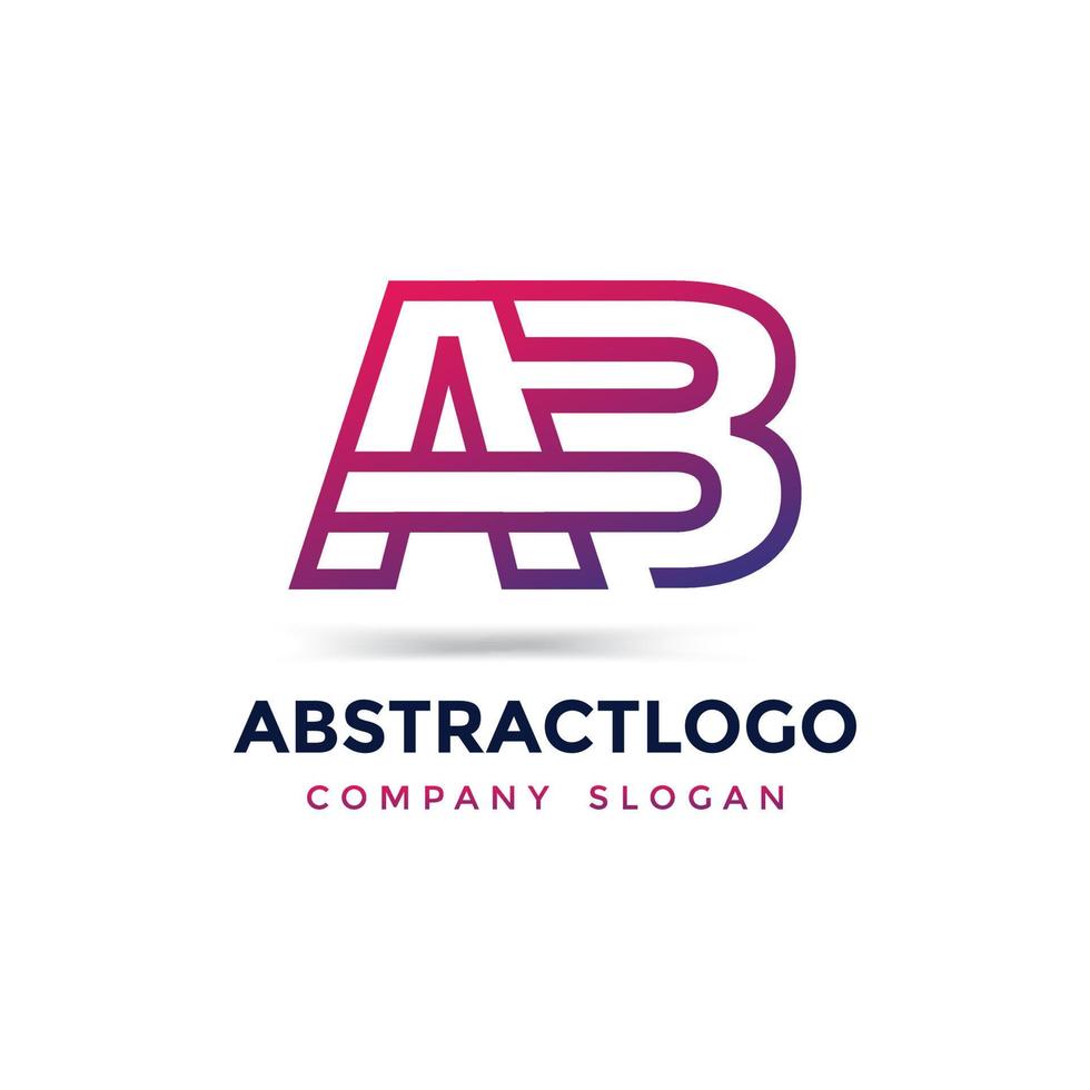 ab gezamenlijke brief logo vector voor zakelijk bedrijf
