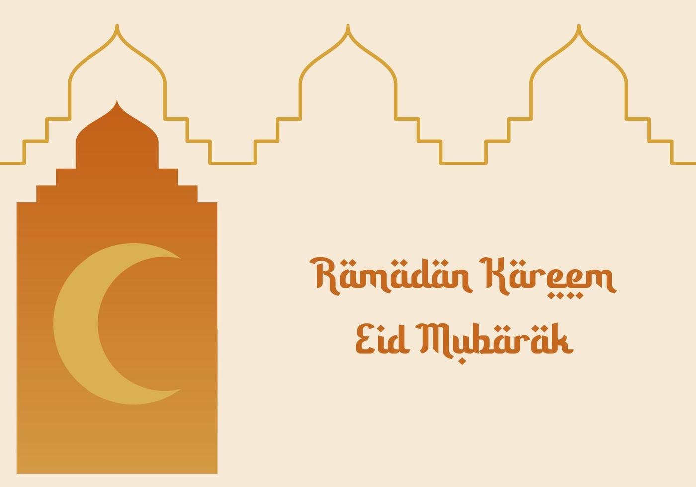 ramadan kareem. islamitische wenskaartsjabloon met ramadan voor behangontwerp. affiche, mediabanner. een reeks vectorillustraties. ramadan collectie vector. vector