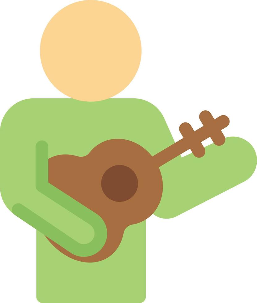 gitarist vectorillustratie op een background.premium kwaliteit symbolen.vector pictogrammen voor concept en grafisch ontwerp. vector