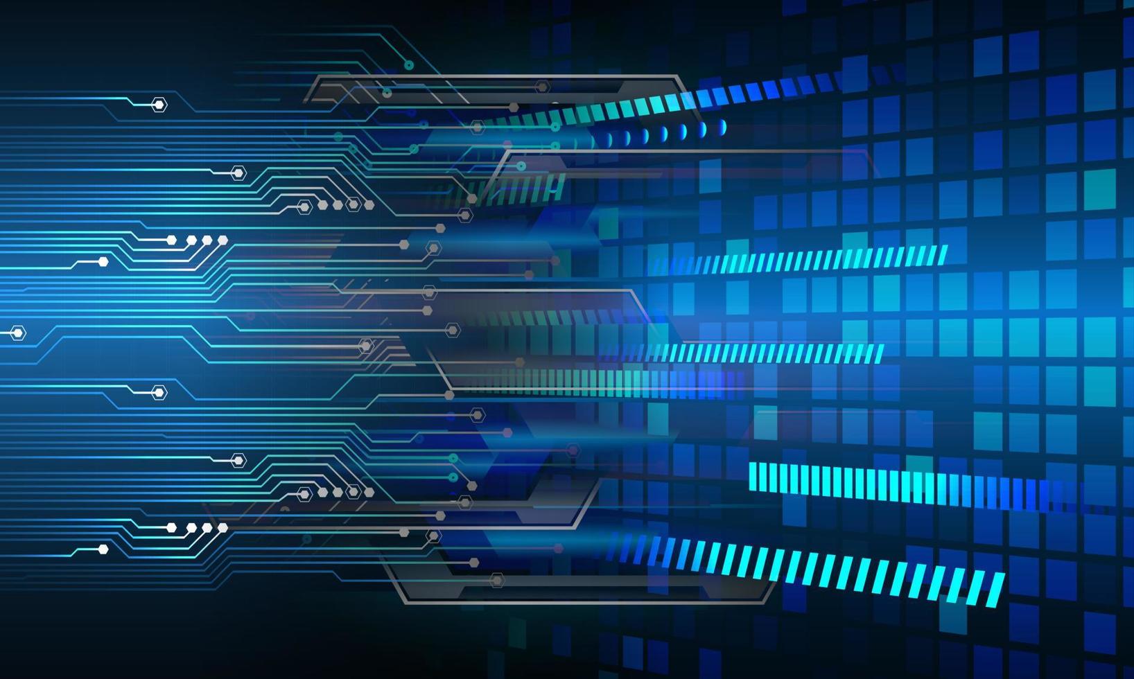 cyber circuit toekomstige technologie concept achtergrond vector