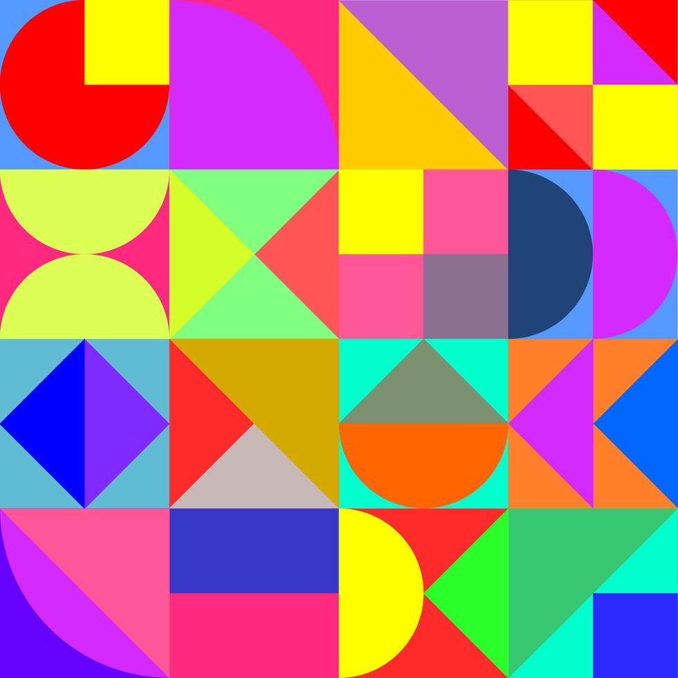 kleurrijke abstracte geometrie vorm patroon achtergrond vector design