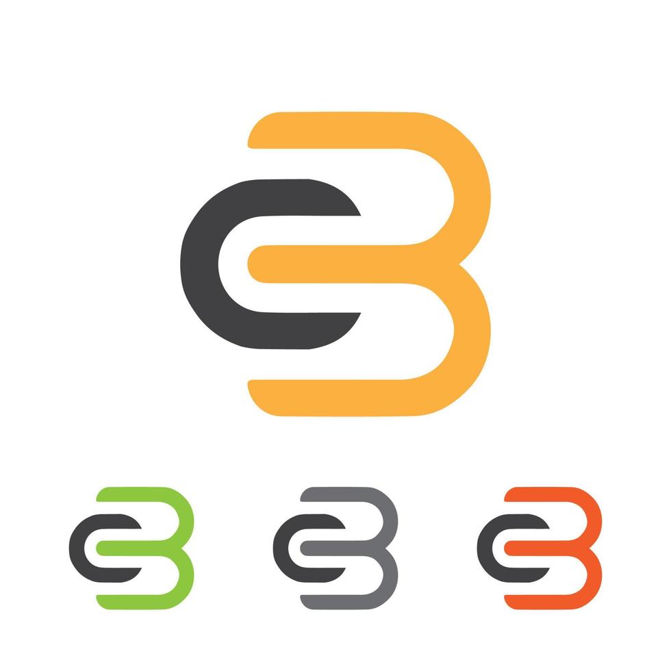 cb letter alfabet logo ontwerp vector