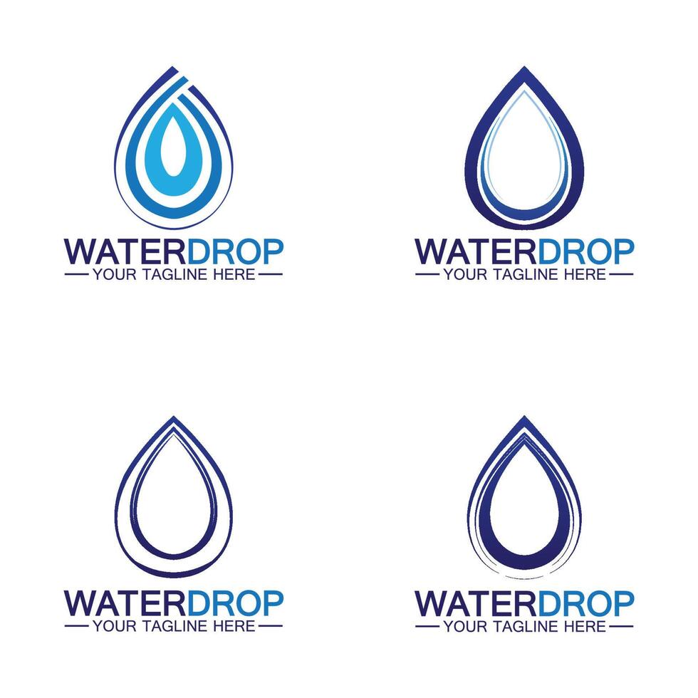 waterdruppel logo sjabloon vector illustratie ontwerp