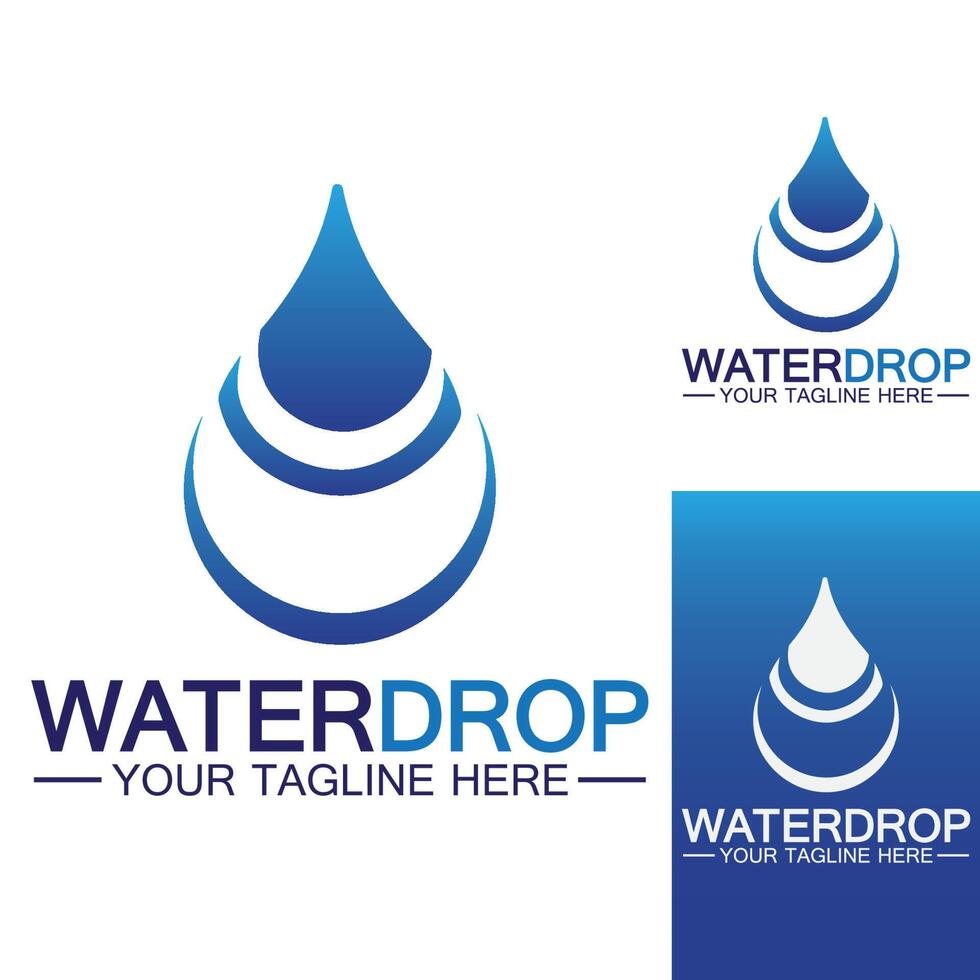 waterdruppel logo sjabloon vector illustratie ontwerp