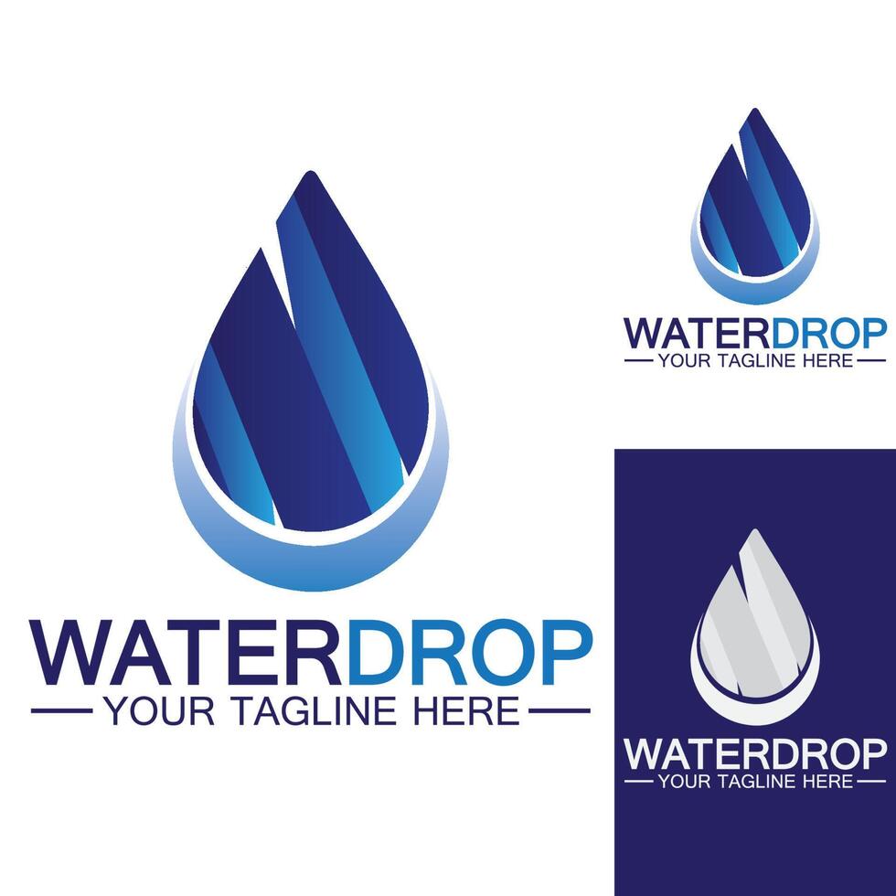 waterdruppel logo sjabloon vector illustratie ontwerp