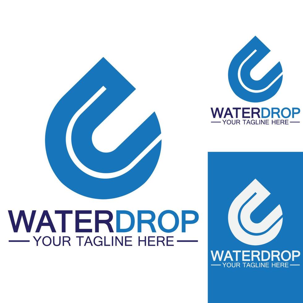 waterdruppel logo sjabloon vector illustratie ontwerp