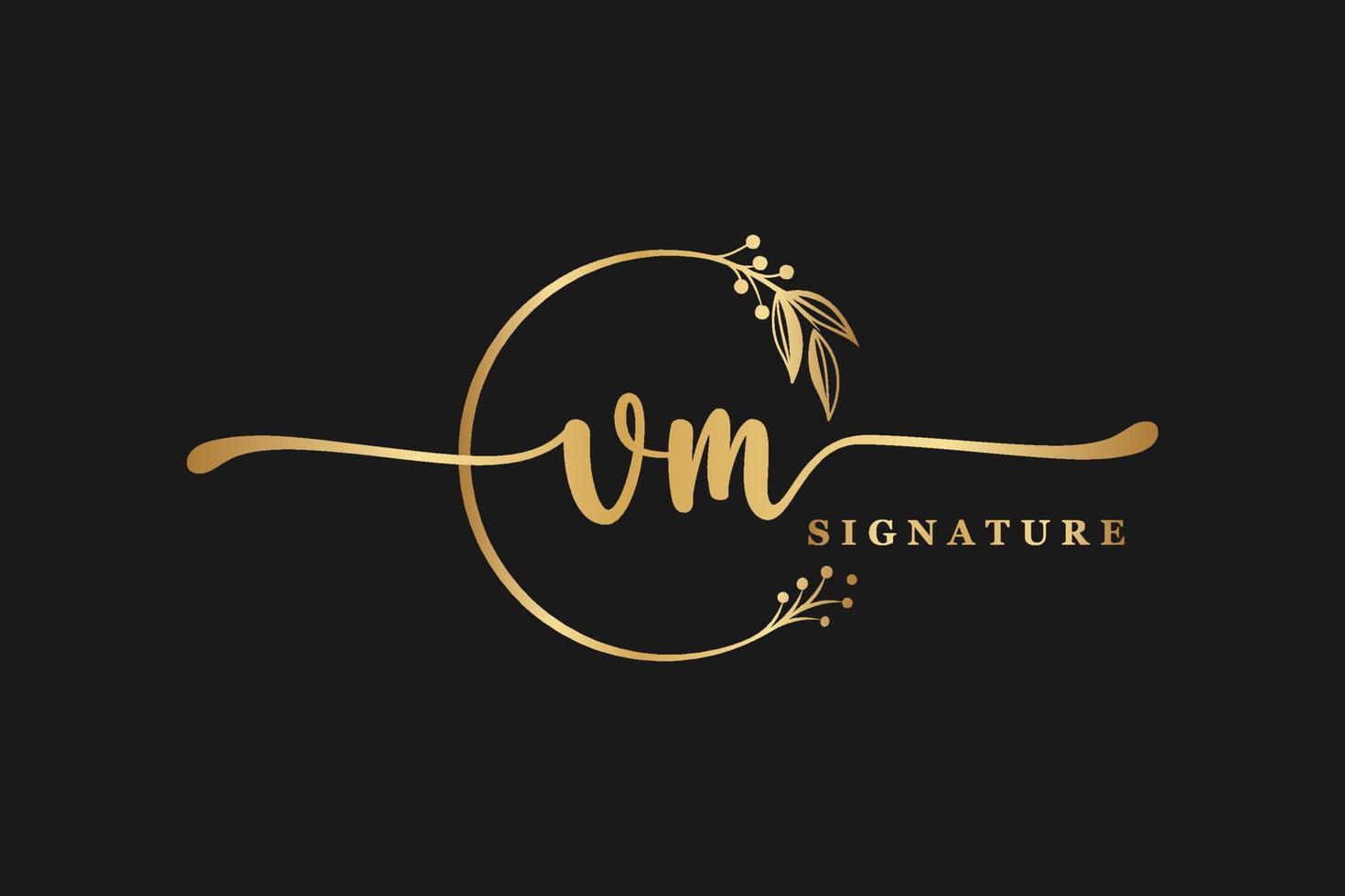 handtekening logo ontwerp vector